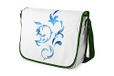 Bonamaison Digitaal bedrukte Messenger schooltas met kaki riem voor meisjes en jongens, boodschappentassen voor scholieren, schoudertassen, grootte: 29x36 cm