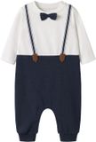 NAME IT Overall 'NBMRUFUS' donkerblauw / wit