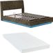 en.casa Tweepersoonsbed Tröstiar met matras en LED 140x200 cm groen