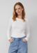s.Oliver T-shirt Vrouwen Wit Korte mouw Ronde hals Katoen
