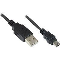 Good Connections - USB-kabel - USB (M) naar mini USB type B (M) - USB 2.0 - 5 m - zwart