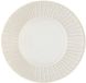 JJA Lot de 6 Assiette creuse à bord rayé Camille D.20cm blanc