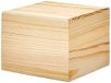 GLOREX Houten kist, naturel, 10,5 x 10,5 x 8 cm