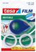 tesa Mini-afroller met 2xtesafilm Invisible, 10 m x 19 mm - Rood/Blauw