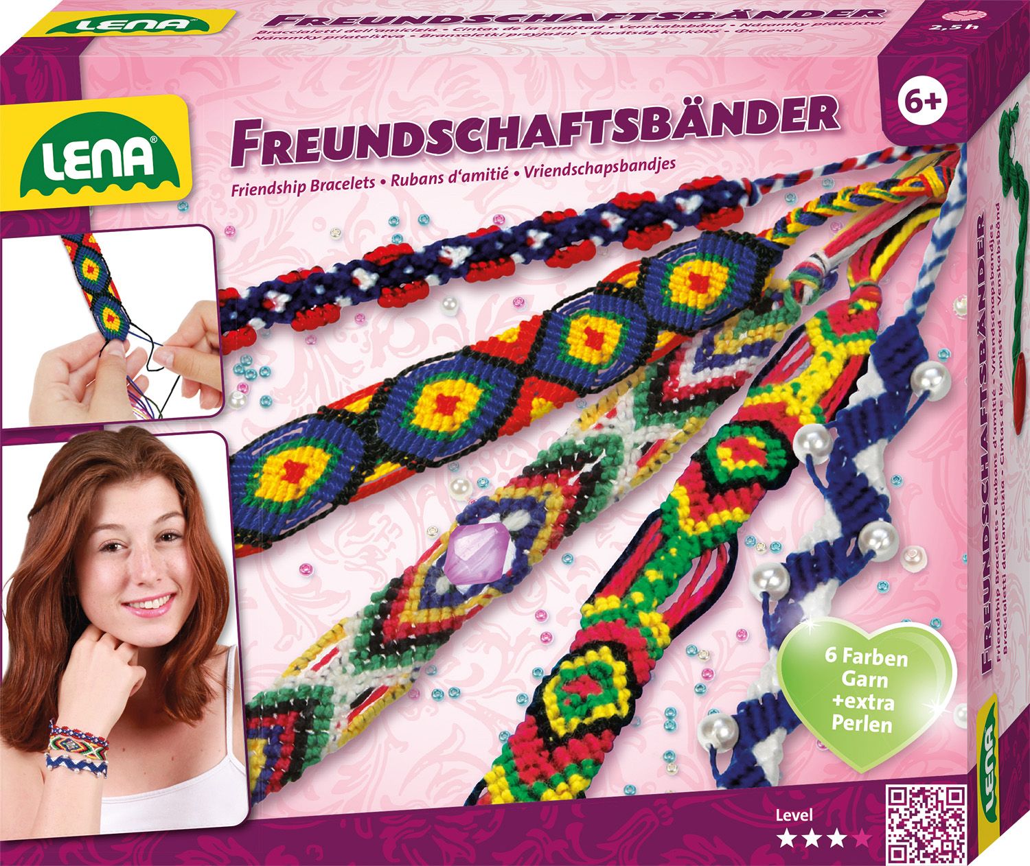 Lena Vriendschaps Armbandjes - Meisjes - Wol - 6+ jaar - Multicolour