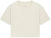 Schiesser Mix+Relax pyjamatop dames parel 100% katoen korte mouw