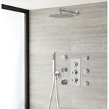 Doucheset Inbouw Thermostatisch o.a. Douchekop D30cm En Zijdouches