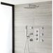 Doucheset Inbouw Thermostatisch o.a. Douchekop D30cm En Zijdouches