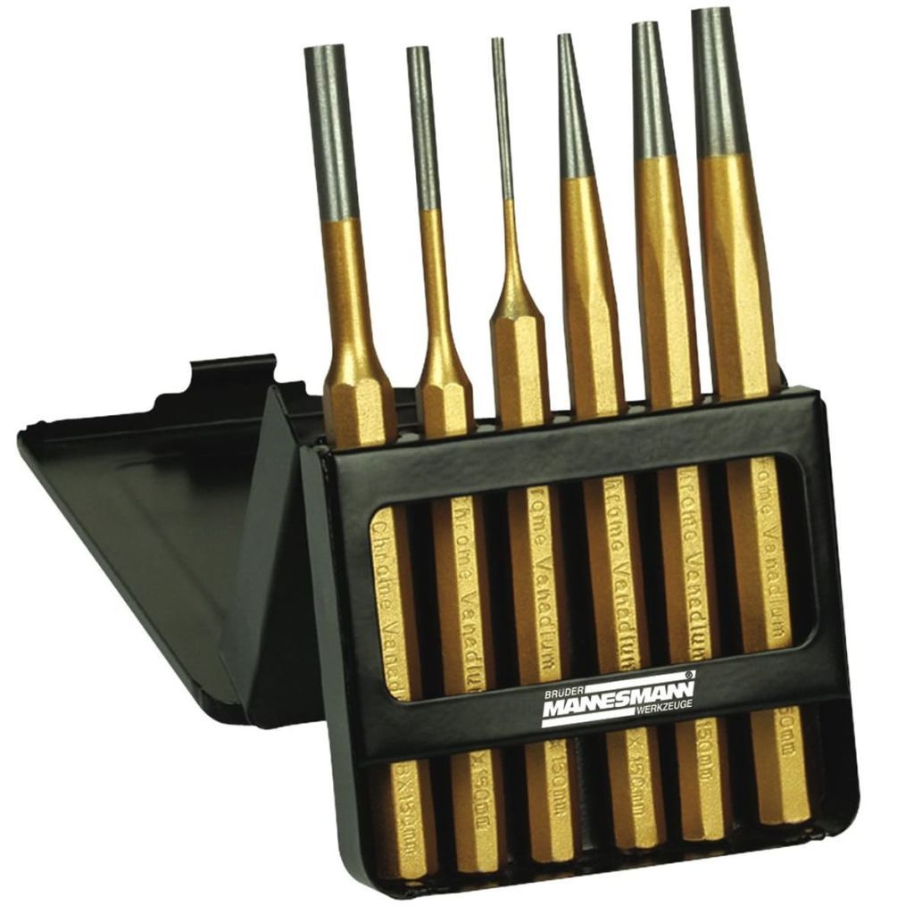 Brüder Mannesmann Doorslag- en pendrijverset in box