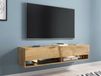 Mobistoxx ACAPULCO Meuble tv-hifi 2 portes battantes 140 cm chêne wotan avec led