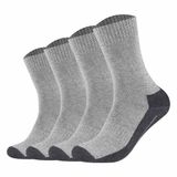 Camano Sokken Verpakking van 4 - Maat 47-49 - Grijs - Effen - Unisex - Stretch katoenmix - 4 paar
