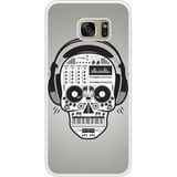 Samsung Bedrukt siliconen hoesje compatibel met Galaxy S7 Edge Skull Music