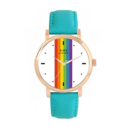 Toff London Pride Lineaire witte wapenstokken Horloge - 5059911021364