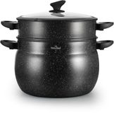 Swiss Haus® CCP20M Stoompan Inductie - 5.5 Liter / Ø 20 cm - Zwart