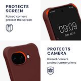 kwmobile telefoonhoesje geschikt voor Google Pixel 10a - Hoesje van siliconen met telefoonkoord - In bordeaux-violet