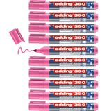 edding 360 Whiteboardmarker - pink - 1 Whiteboard Stift - Rundspitze 1,5-3 mm