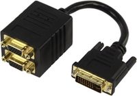 Valueline Y-splitter DVI-I(m) -> 2x VGA(f) verguld 0,15 m