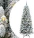vidaXL Kunstkerstboom Wit 210 cm PVC en plastic en staal en PE