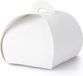 PartyDeco cadeaudoosje Bonbon Wit - Bruiloft bedankje - 10x - wit - 6 x 6 cm