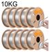 TPU-filament pour impression 3D - Flexible, Shore 90A - 1,75 mm - Tolérance dimensionnelle ±0,03 mm - Grande bobine de 10 kg - Transparent