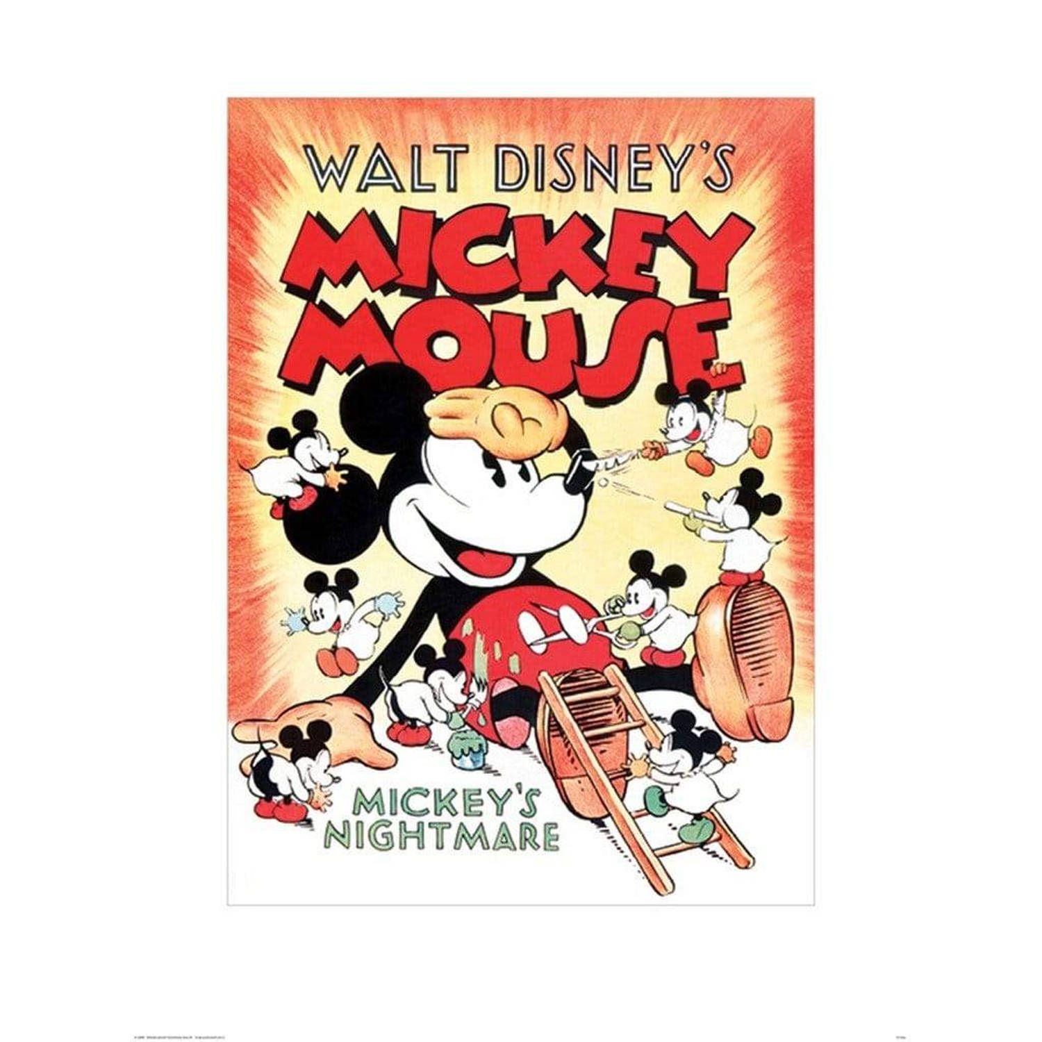 Pyramid Mickey Mouse Mickey's Nightmare Art Print - 60x80cm - Paper - 5050574849173