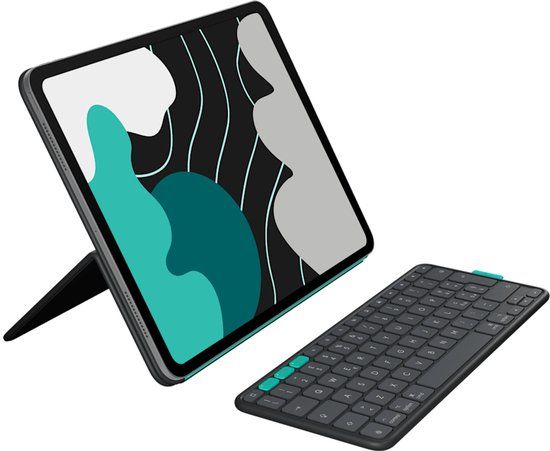 Logitech Flip Folio QWERTY Italiaans Bluetooth Grafiet