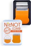 NitNOT - Nit Comb Zoals Gezien Op Dragons Den, Hoofdluizen Behandeling voor elk type Haar, Precisie Kam 2 Hoofden, Beste van Luizen kammen voor Nit behandeling, Metalen Nit Comb voor Headlice, Professioneel Onderschreven