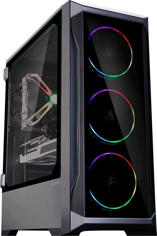 Zalman Z8 TG Zwart - RGB Behuizing zonder voeding - Middelgrote toren - ATX-formaat