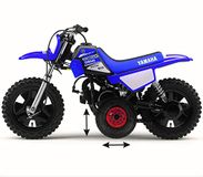 Trainingswielen Westland Customs Trainingswielen zijwielen compatibel met Yamaha PW50