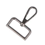 Velox Karabijnhaken, rechthoekig, Zamak, oud zilver, 30 mm, 5 stuks