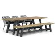 Lifestyle Garden Furniture Lifestyle Crossway/Trente 260 cm dining tuinset 5-delig
