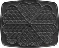 Lagrange Wafelplatenset hart, compatibel met alle wafelijzers "Super2", gegoten aluminium platen, dubbellaagse antiaanbaklaag, 030522, zwart