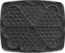 Lagrange Wafelplatenset hart, compatibel met alle wafelijzers "Super2", gegoten aluminium platen, dubbellaagse antiaanbaklaag, 030522, zwart
