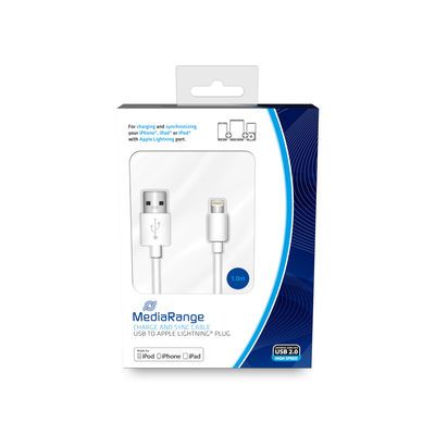 MediaRange MRCS178 - Lightning Cable - 1 m - White
