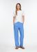Comma - Dames - Rechte broek van stretchviscose - Blauw