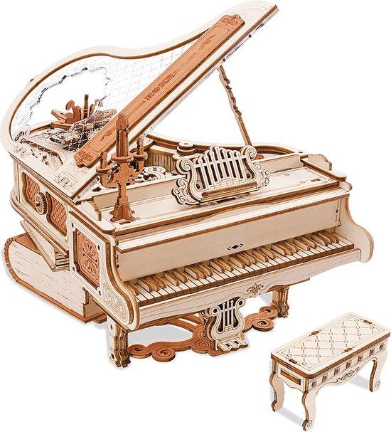 Rolife Robotime ROKR Magic Piano - AMK81 - DIY miniatuur - Bouwpakket - Knutselen