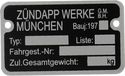 Zündapp Cadre de tableau 197