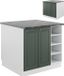 Vicco Fame-Line Keukeneiland – 90 cm zonder werkblad Groen-Goud Landhuis/Wit