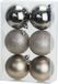 Cosy & Trendy Kerstballen - 6 stuks - Champagne - 8 cm - Kunststof