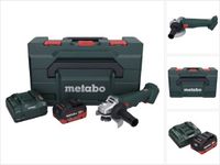 Metabo W 18 L 9-125 meuleuse d'angle sans fil 18 V 125 mm + 1x batterie 5,5 Ah + chargeur + metaBOX