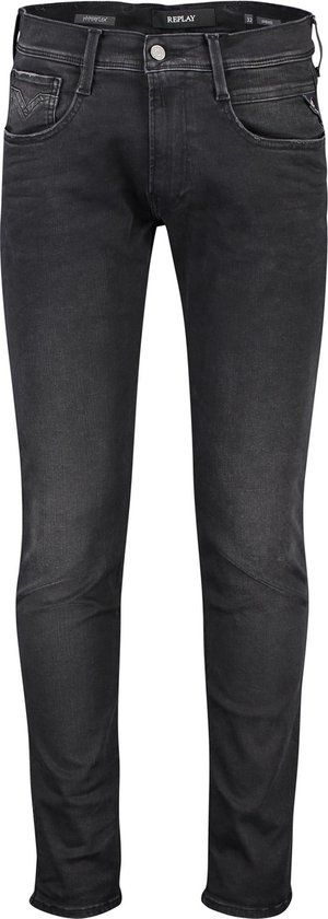 REPLAY ANBASS Hyperflex Slim Fit Jeans - Zwart - Heren - Maat W31/L36 - Casual