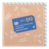 Clintons: Traditionele Vaderdagkaart. Bank van de beste papa vaders dagkaart, vaderdagkaart voor papa, vaderdagkaart, 159 x 159, meerkleurig, 1165733