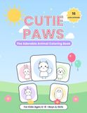 Cutie-Paws: A Super Cute Animal Coloring Book for Kids Ages 4‑8