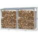 Quick-star Set 2 Stück Aluminium Kaminholzregal Außen 130 x 70 x 185 cm, Pro - 40 mm Stahlprofil, Anthrazit, Wetterfest, Kapazität 3,2 m³ (5 SRM)