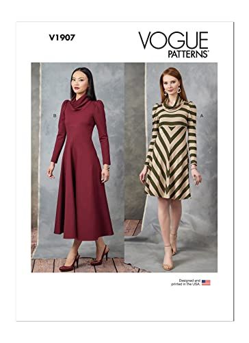 Vogue Patterns V1907Y5 Misses Dress Y5 (18-20-22-24-26)