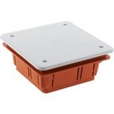 Zenitech - Boîte de dérivation à encastrer 92 x 92 x 45mm - Rouge