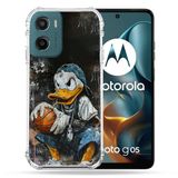 Cokitec Versterkte hoes voor Motorola G05 / E15 Street Art Donald Duck