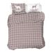 PENSIERI DELICATI Beddengoedset voor tweepersoonsbed, flanel, 100% katoen, 250 x 200 cm en kussensloop 52 x 82 cm, gemaakt in Italië, machinewasbaar op 40 °C, motief: rood hert