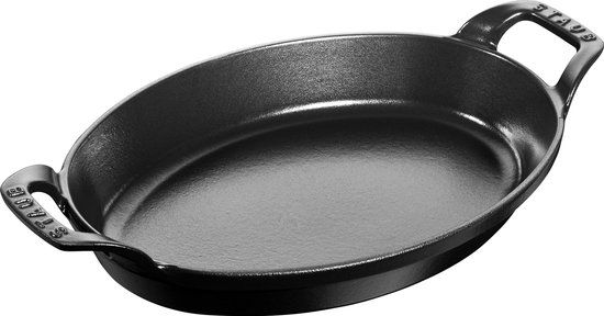 Staub Stapelbaar bord, ovaal - Zwart