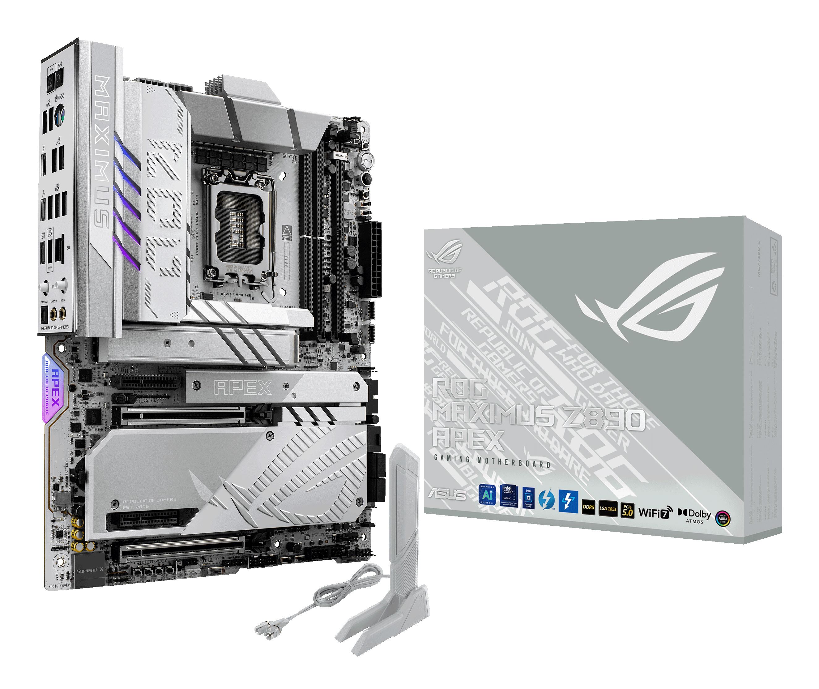ASUS ROG MAXIMUS Z890 APEX - Moederbord - Intel Z890 - ATX - LGA 1851
